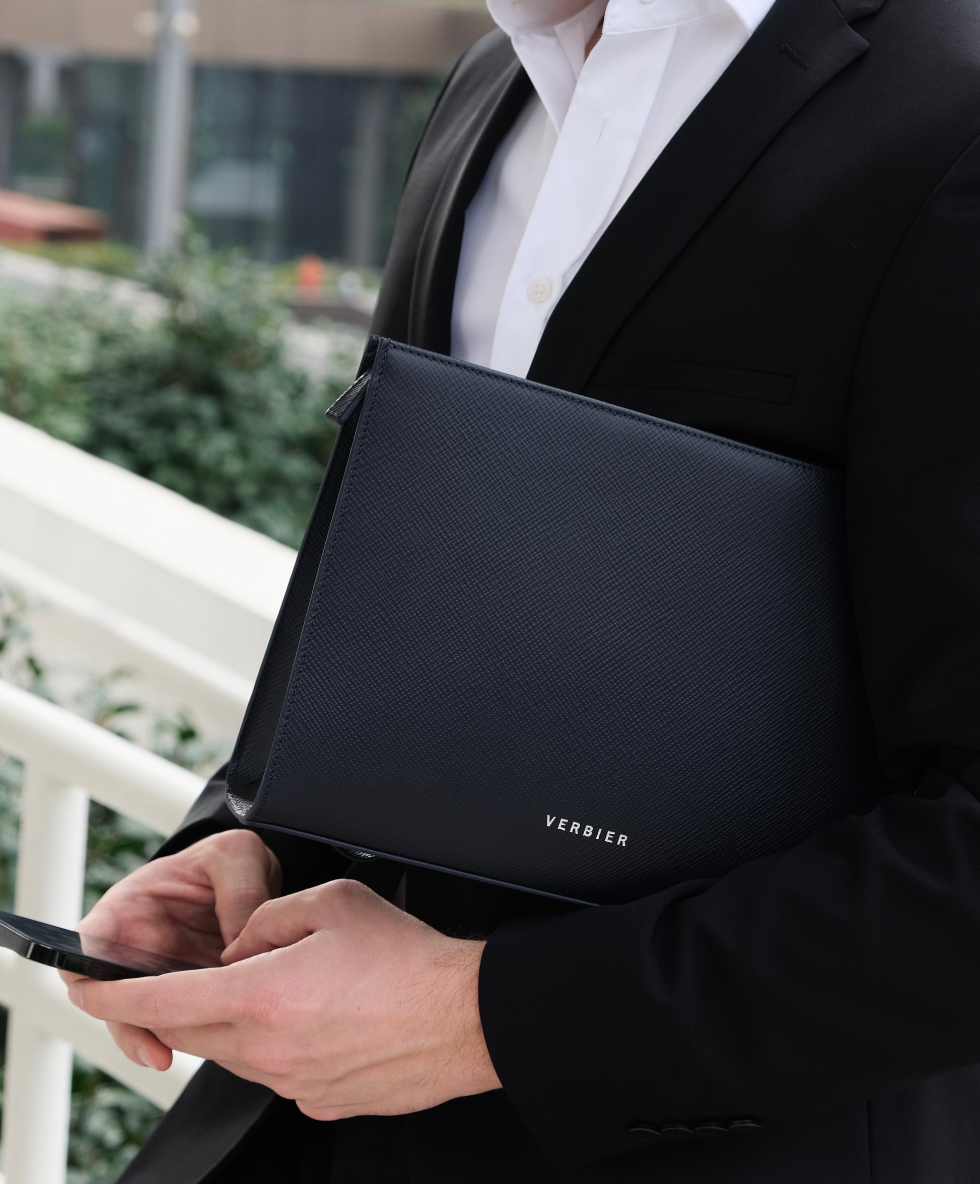Monolith Bag - Navy Saffiano