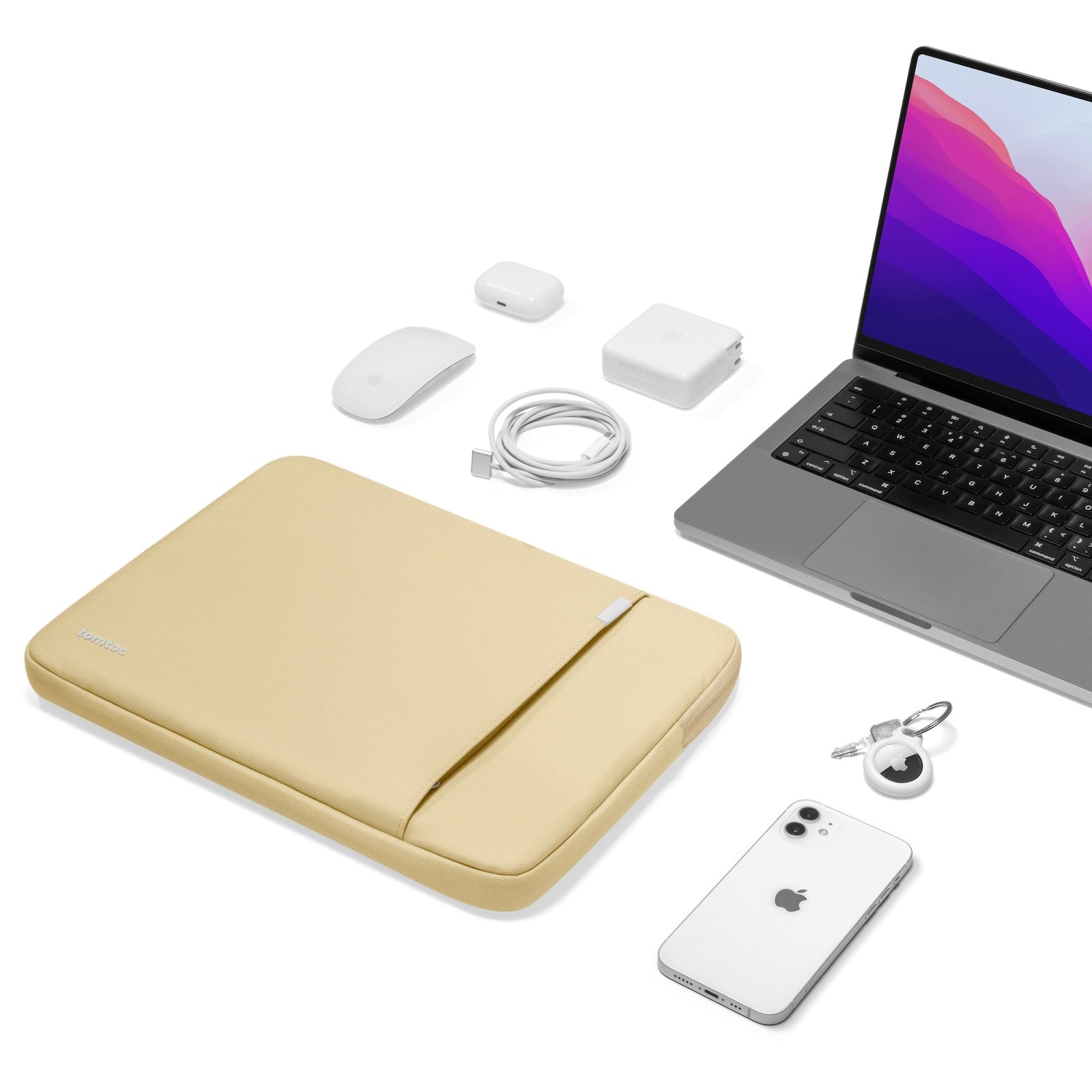 Tomtoc A13 - 16 inç Sarı MacBook Kılıfı