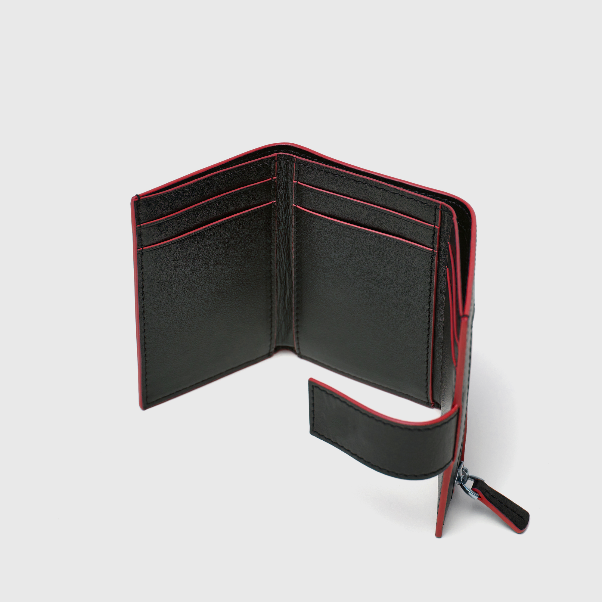 Tri - Fold Wallet - Red