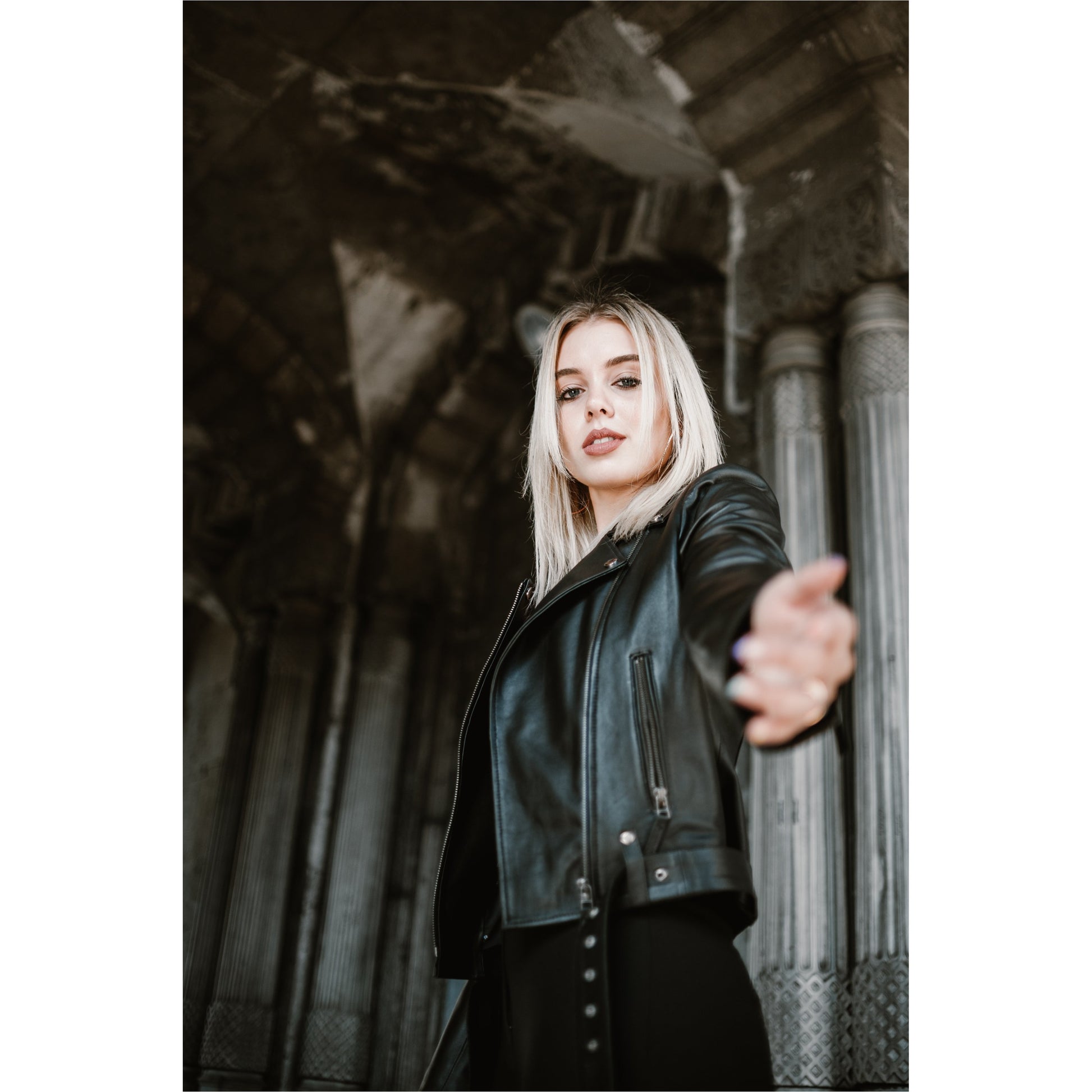 Bıker Women's Leather Jacket