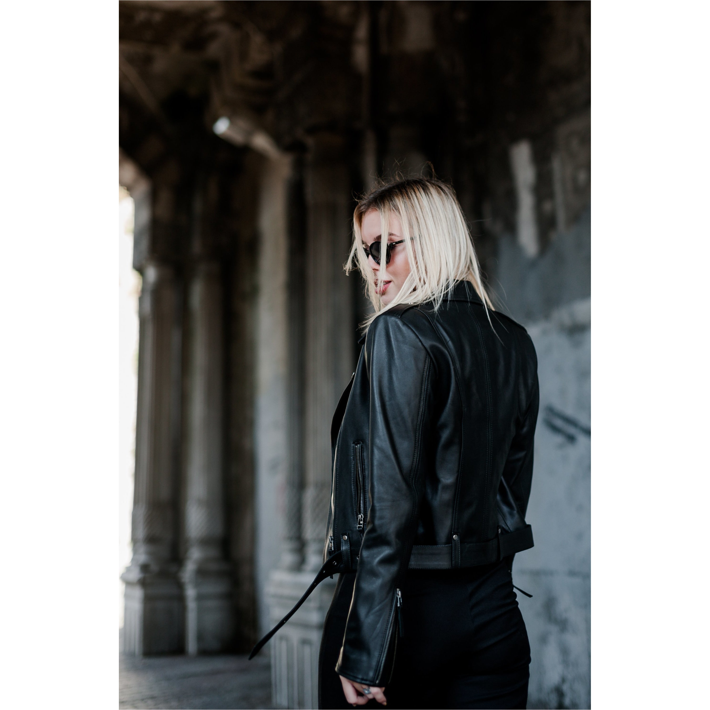 Bıker Women's Leather Jacket