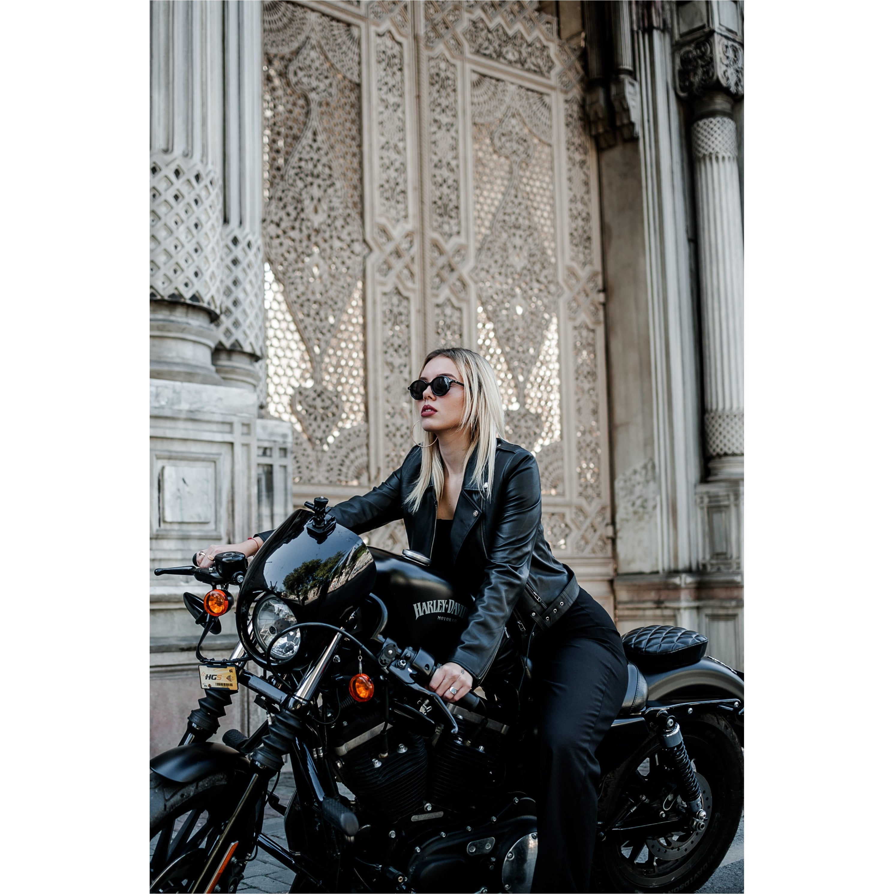 Biker Bayan Deri Ceket-3
