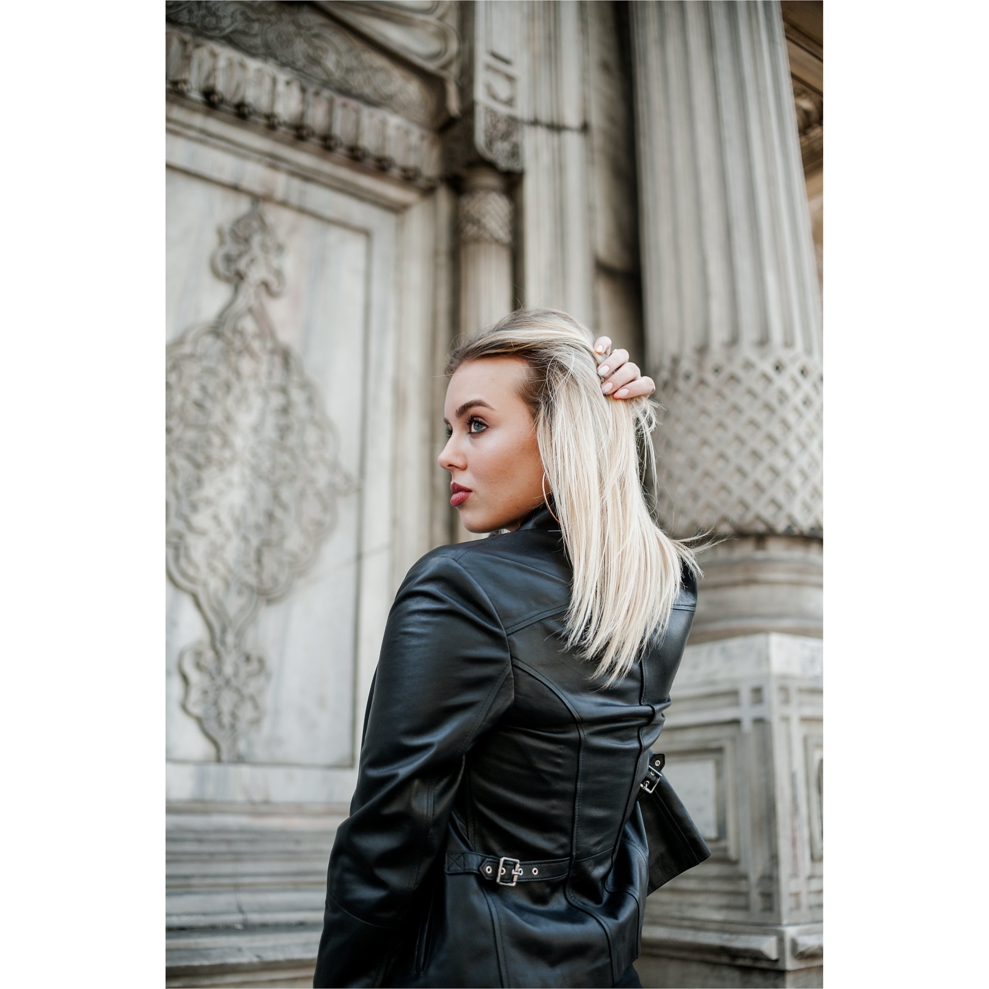 Bıker Women's Leather Jacket