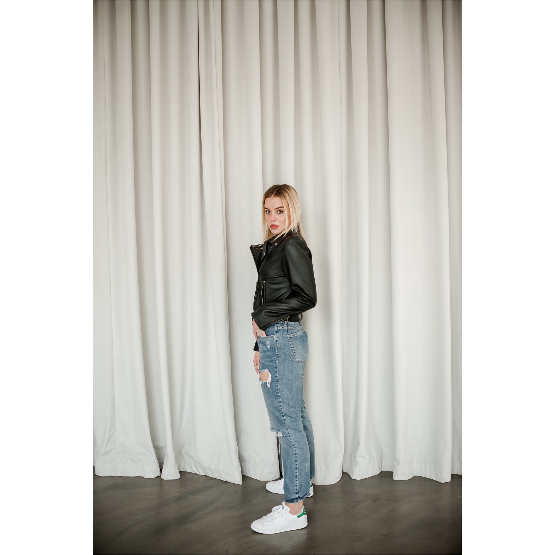 Bıker Women's Leather Jacket