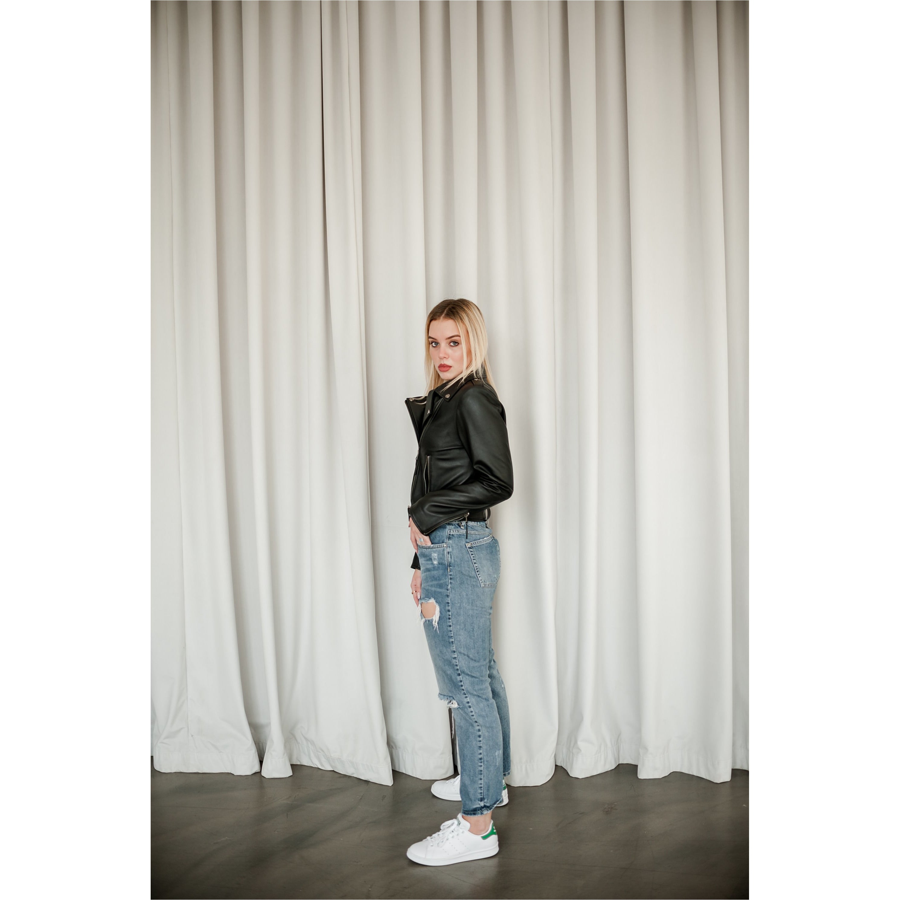Bıker Women's Leather Jacket