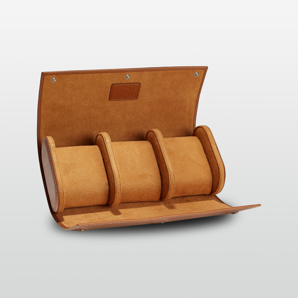 Watch Roll - 3 Slots - Tan