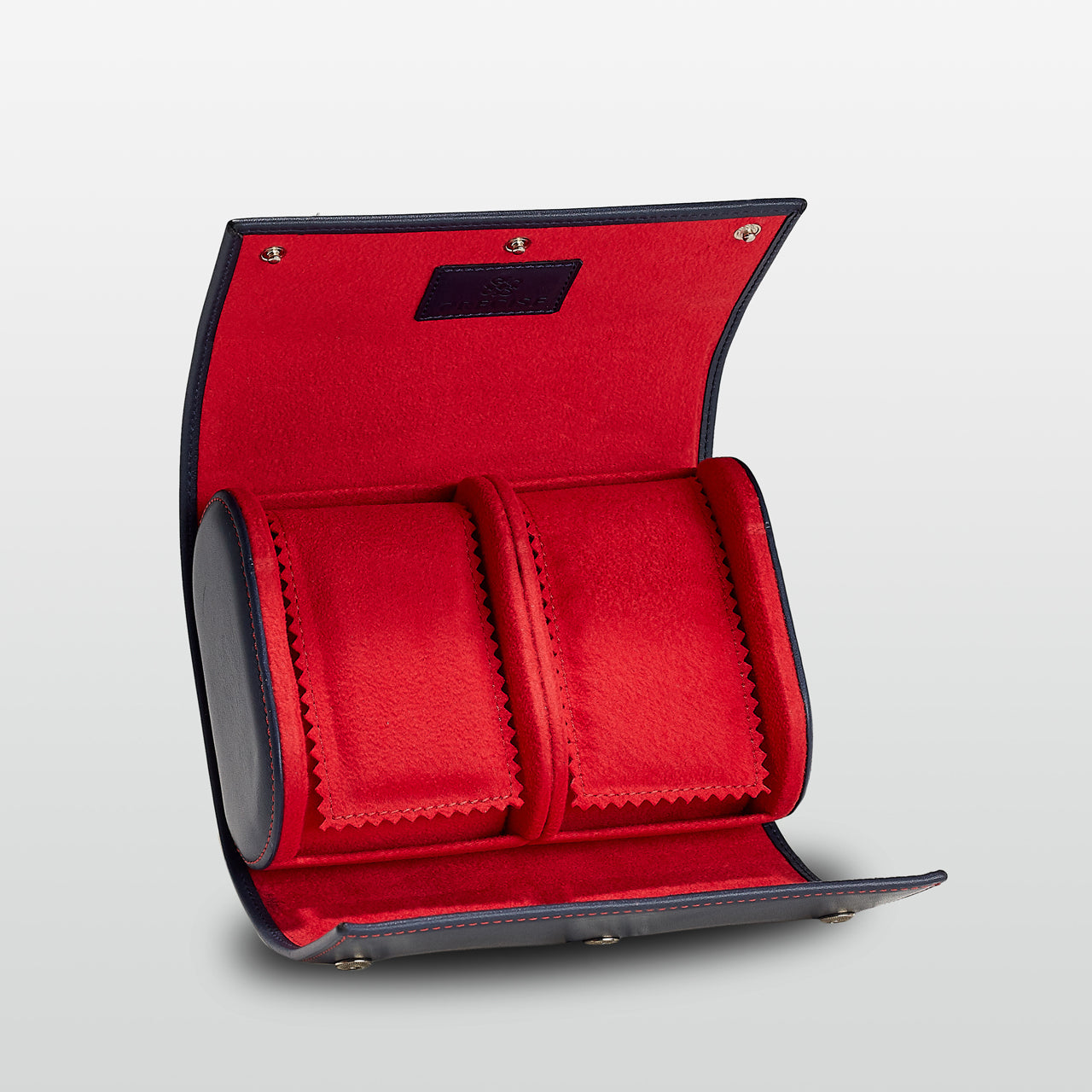 Watch Roll - 2 Slots - Navy & Red
